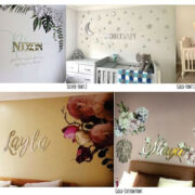 Laser Cut Coated Wooden Name Signs