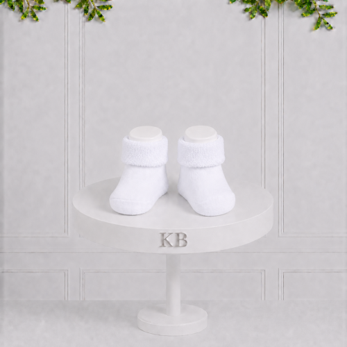Charlie Baby Socks - White