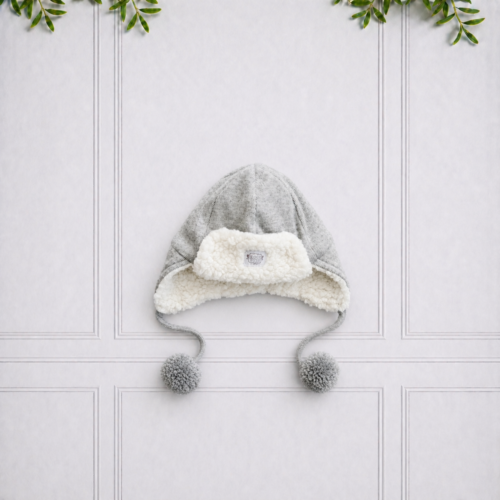 Cashmere Pilot Hat - Grey